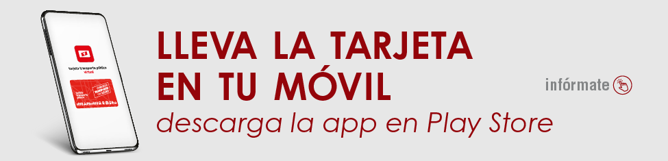 Lleva la tarjeta en tu móvil (descarga la app en Play Store)